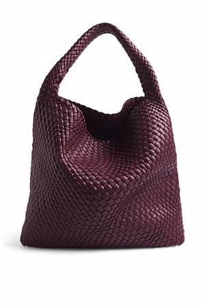 Burgundy Bolsa de tela suave