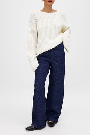 Stone Detail Denim