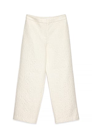 Moonbeam Straight Leg Structured Mid Waist Pants
