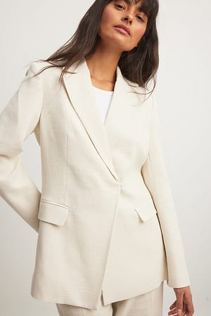 Linnen Look Blazer