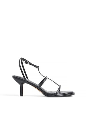 Black Tacones con tiras