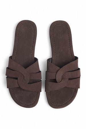 Brown Suede Sandals