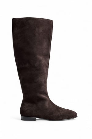 DK Brown Reitstiefel aus Wildleder