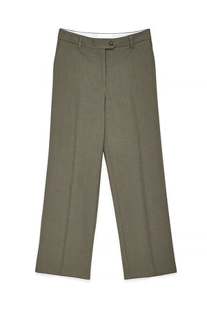 Green Figurbetonte Anzughose mit mittelhoher Taille