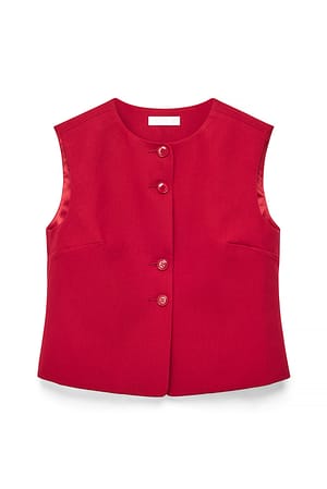 Red Op maat gemaakt recht gilet