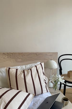 Brown Thin Stripe Pillow Case