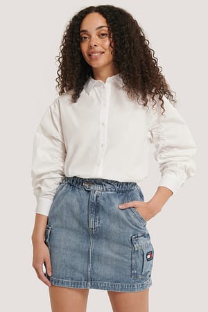 Denim Cargokjol I Denim