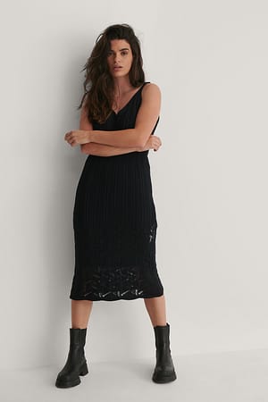 Navy Strickkleid