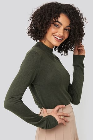 Turtleneck Knitted Top