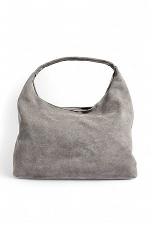 Grey Bolso tote de ante triangular