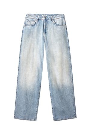 Light Blue Jean effet délavé