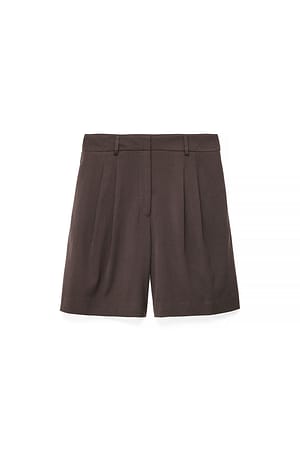 Brown Vida shorts med mellanhög midja