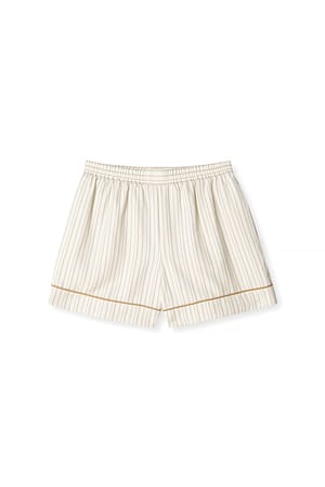 Stripe weite Shorts mit mittlerer Taille