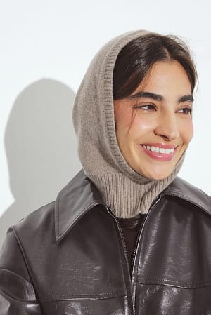 Dark Sand Wool Balaclava