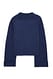 True Red Folded Sleeve Knitted Sweater