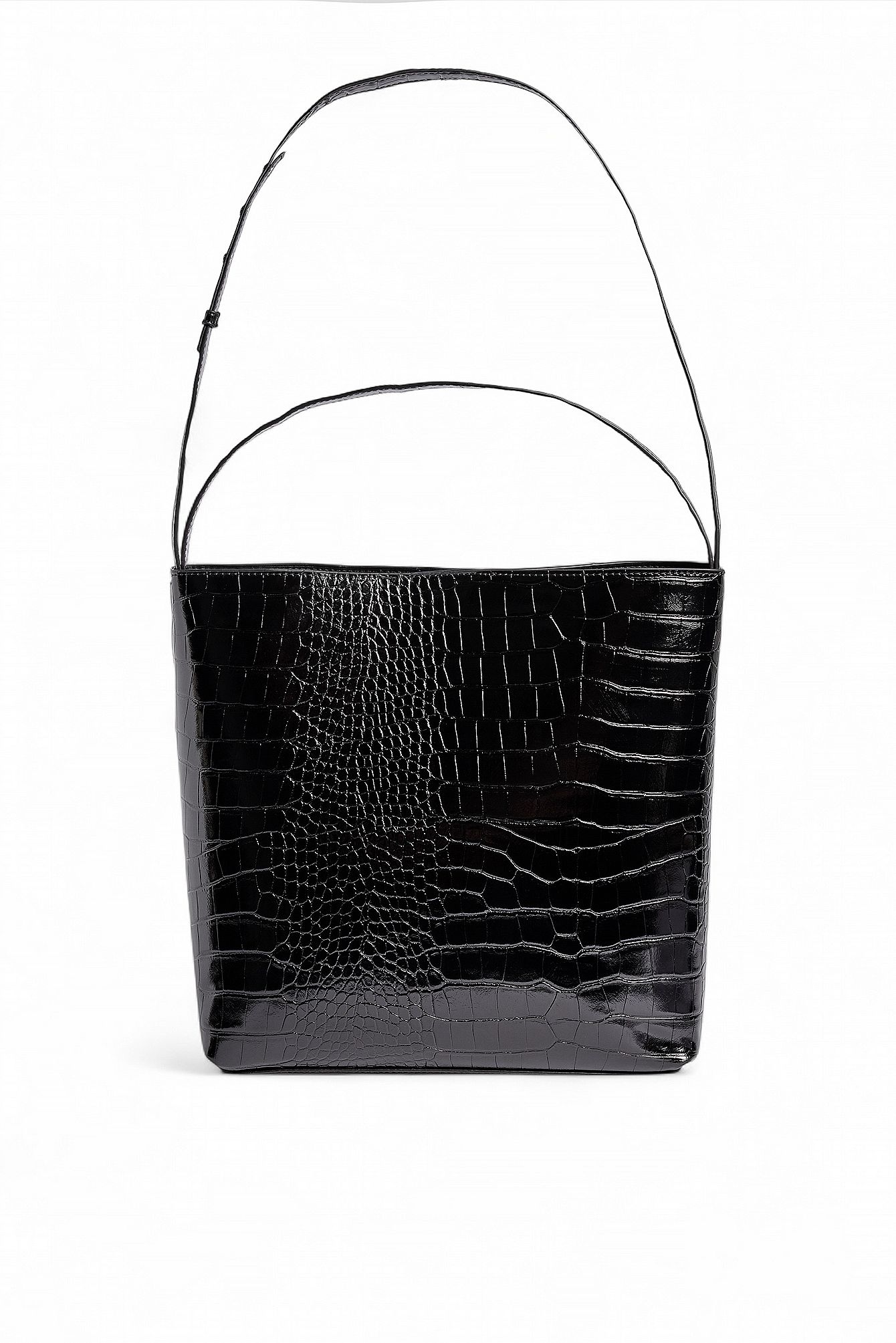 Black Basic Bucket Tote