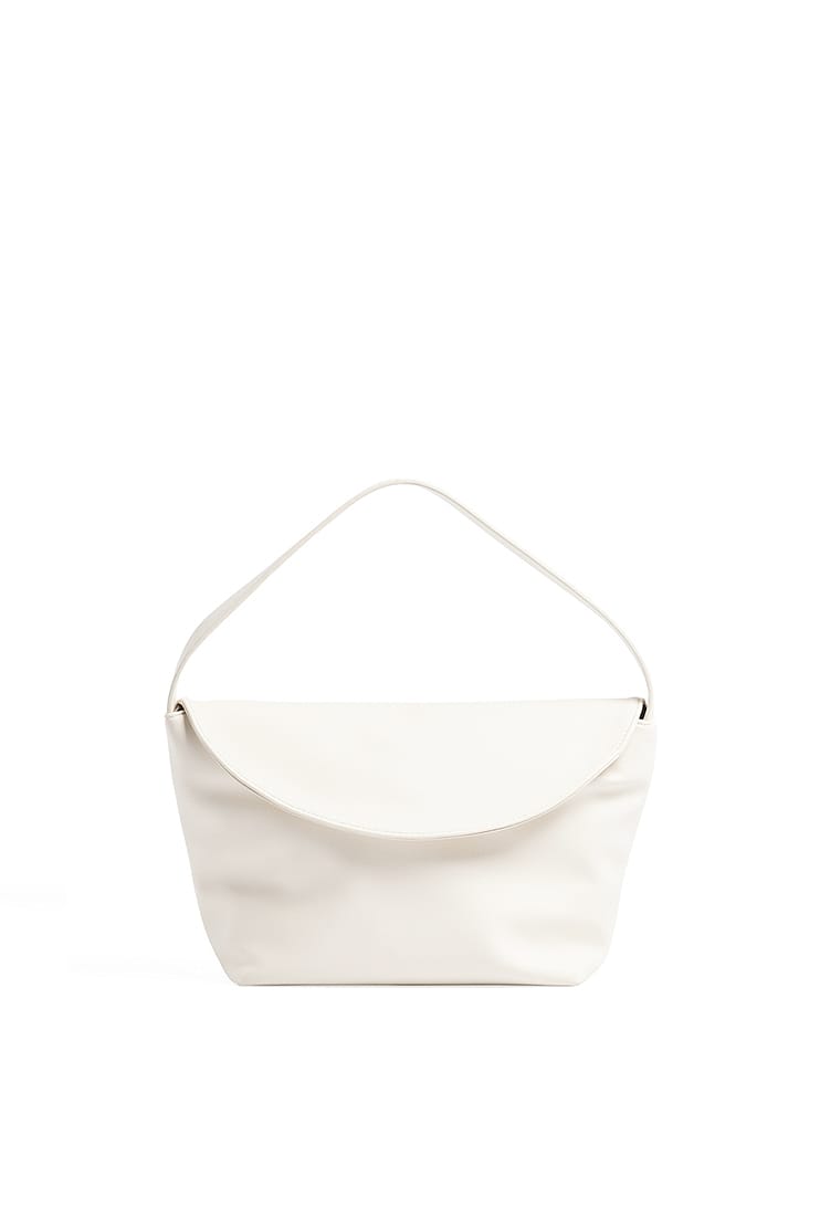 Cold Beige Overlap Handbag