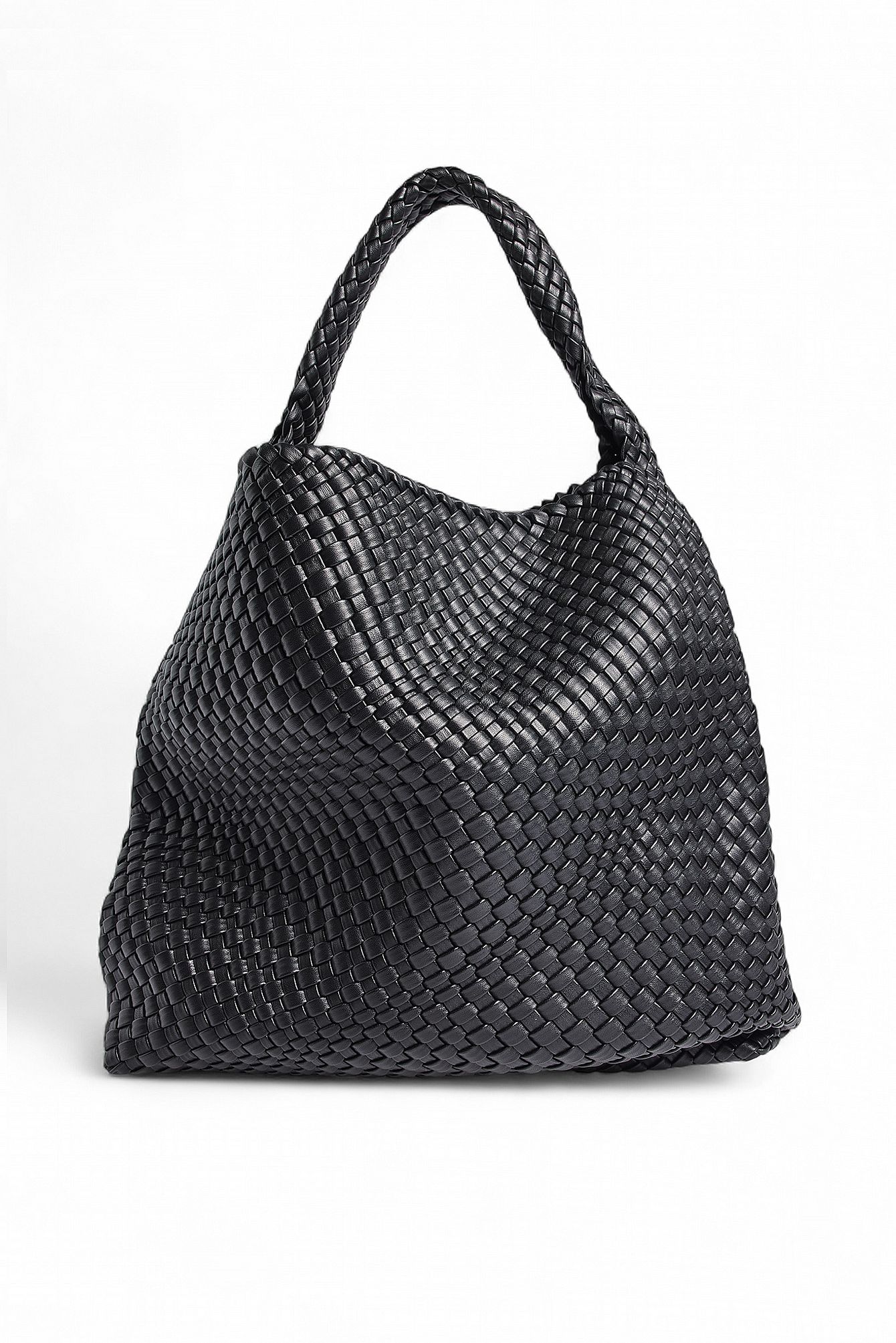 Black Soft Woven Tote