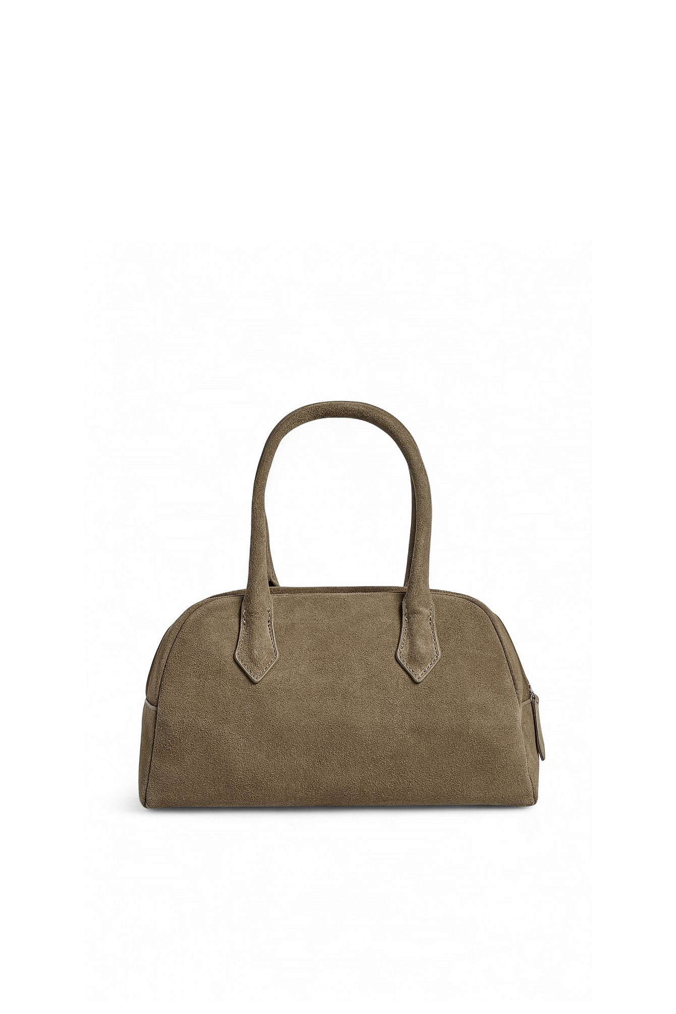 Khaki Suede Handbag