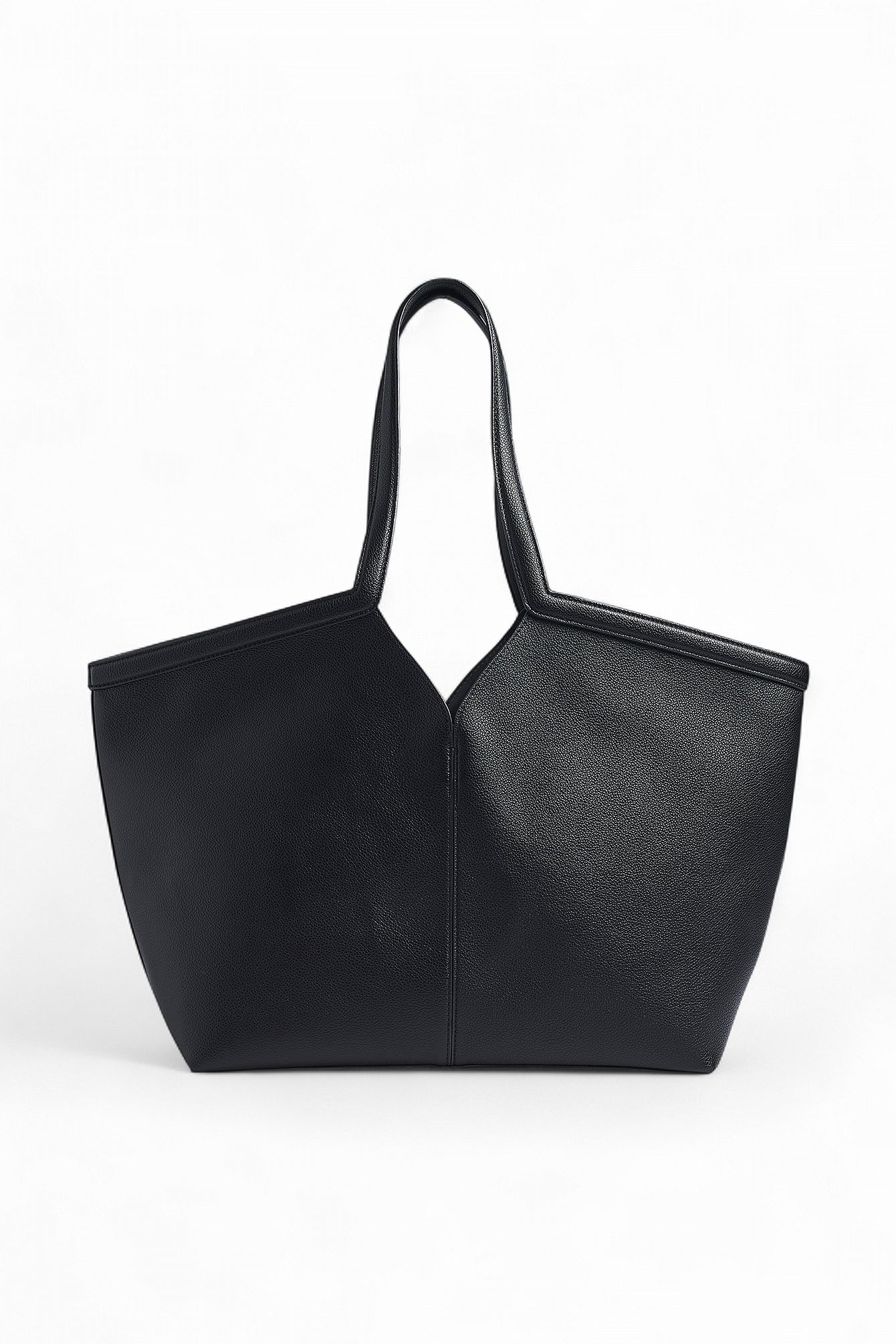 Black Triangular Tote Bag