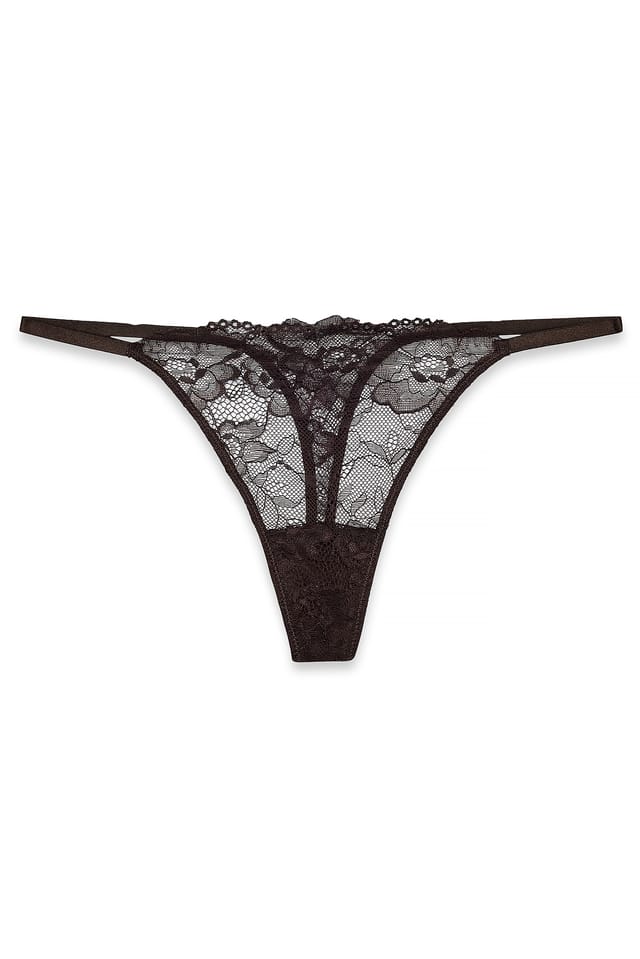 Dark Brown 2-pack Tanga Thong