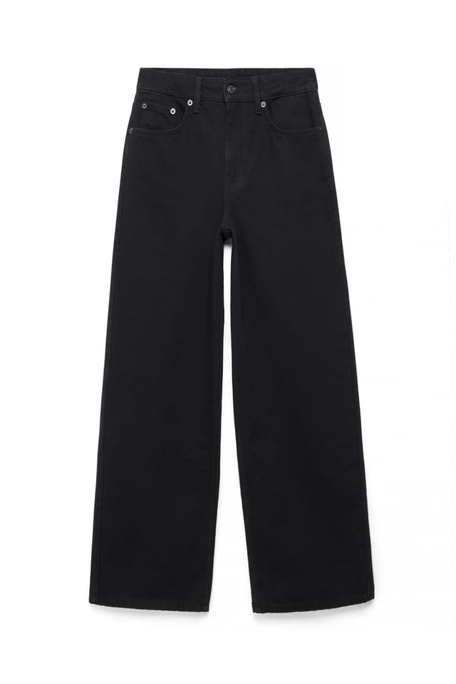 Black Alley hoge wijde jeans met hoge taille