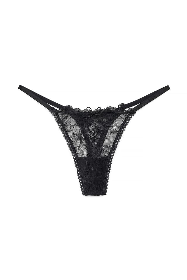 Black Tanga à nœud