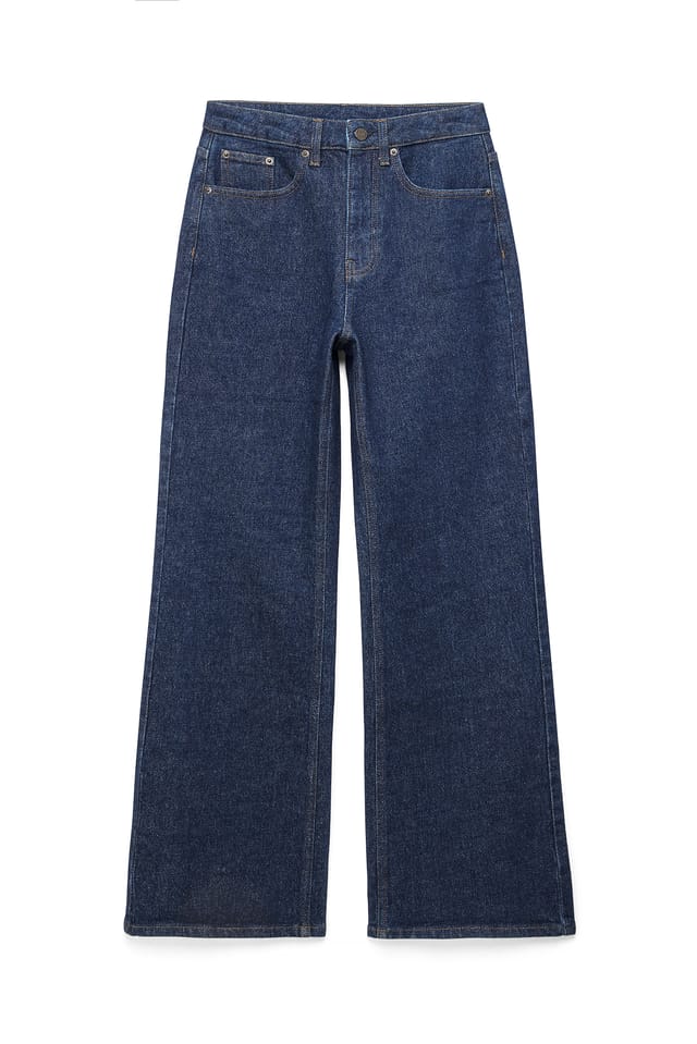 Rinse Wash Bridge uitlopende jeans met hoge taille