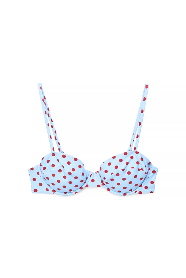 Dots Bikinitopp med prikker og bøyle