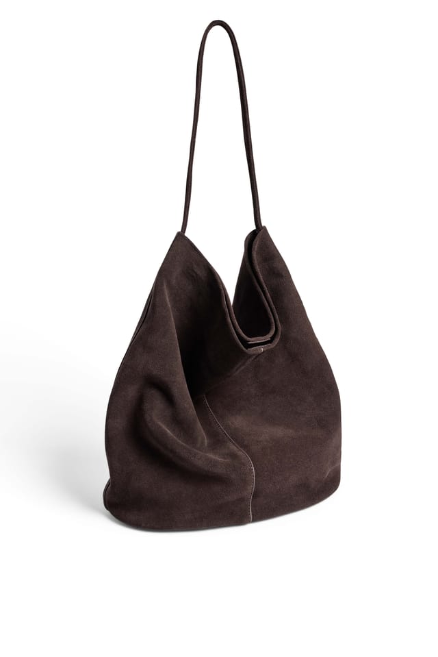 Brown weiche Wildleder-Tasche