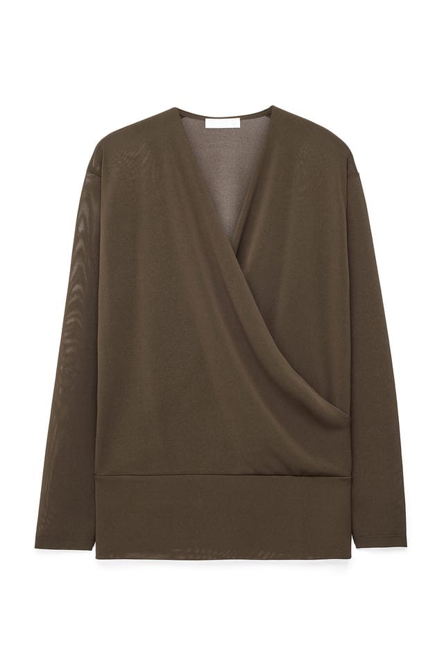 Dark Brown Fine Knitted Top