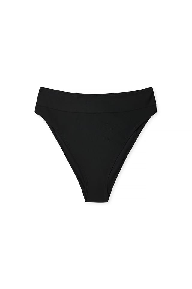 Black Bikinitruse med høyt liv