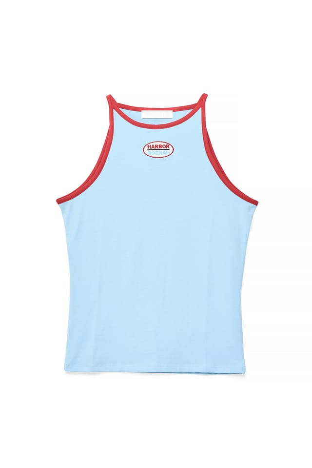 Light Blue Tanktopp i jersey