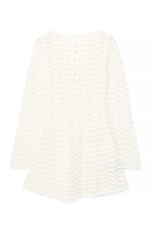 Offwhite Robe courte en maille à manches longues