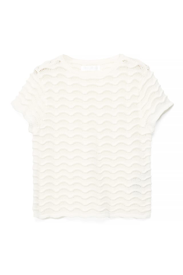 Offwhite Strikket topp