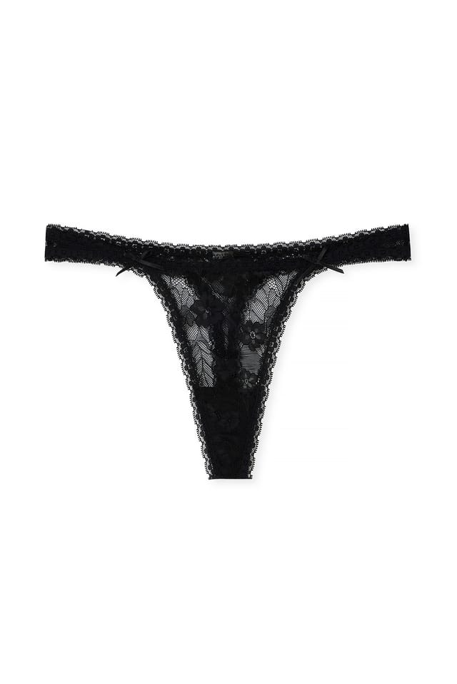 Black Lace Thong