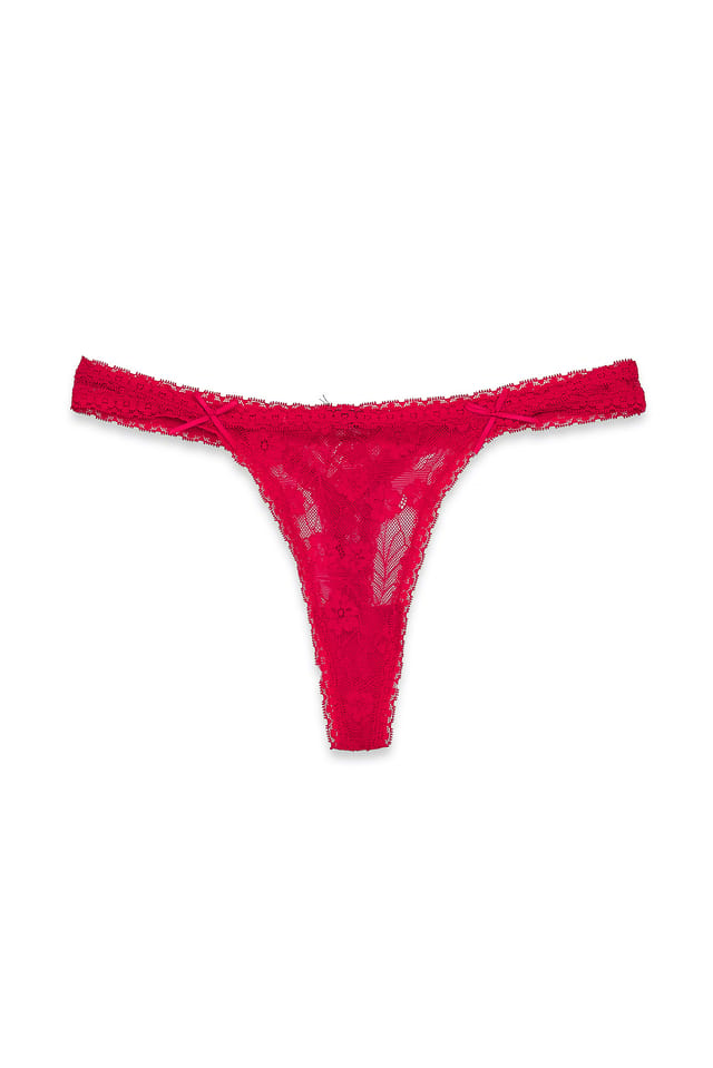 Red Lace Thong
