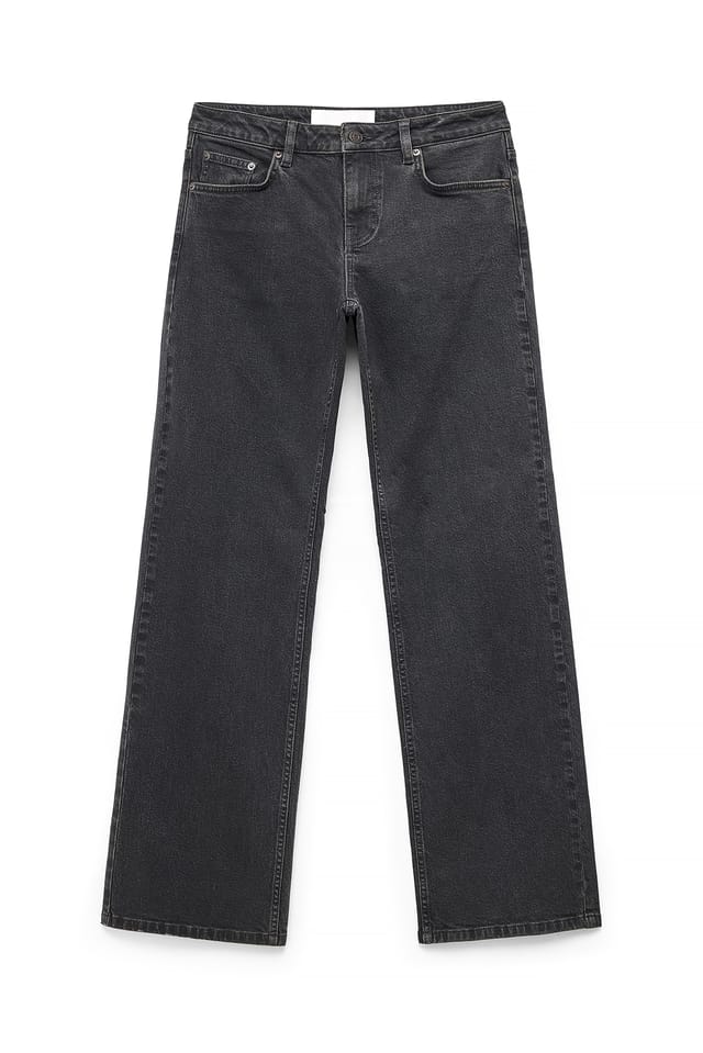 Dark Grey Lane jeans met lage taille