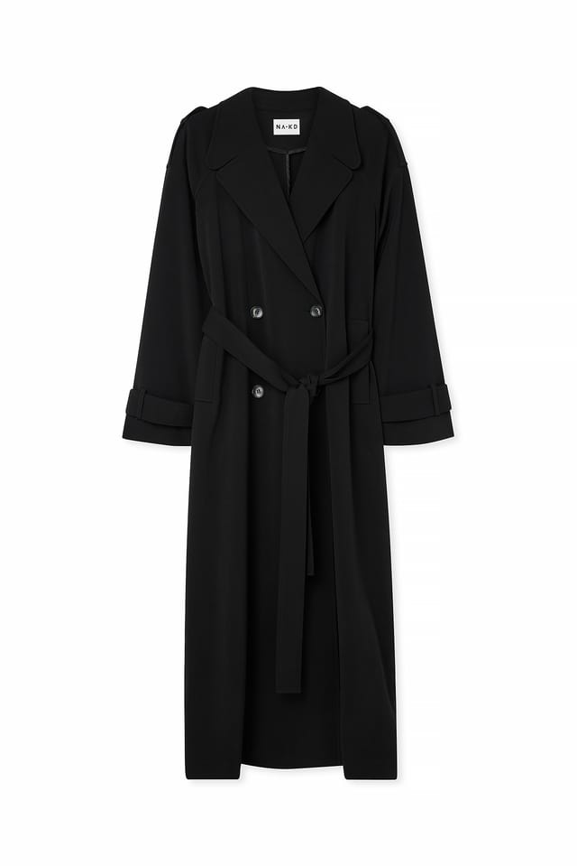 Black Long Trenchcoat