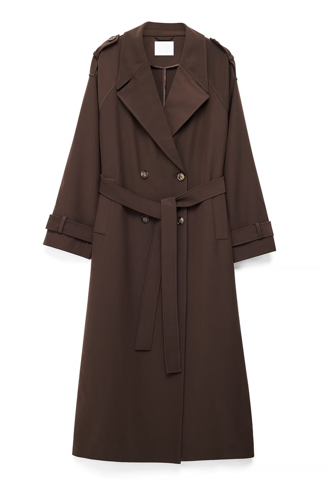 Brown Long Trenchcoat
