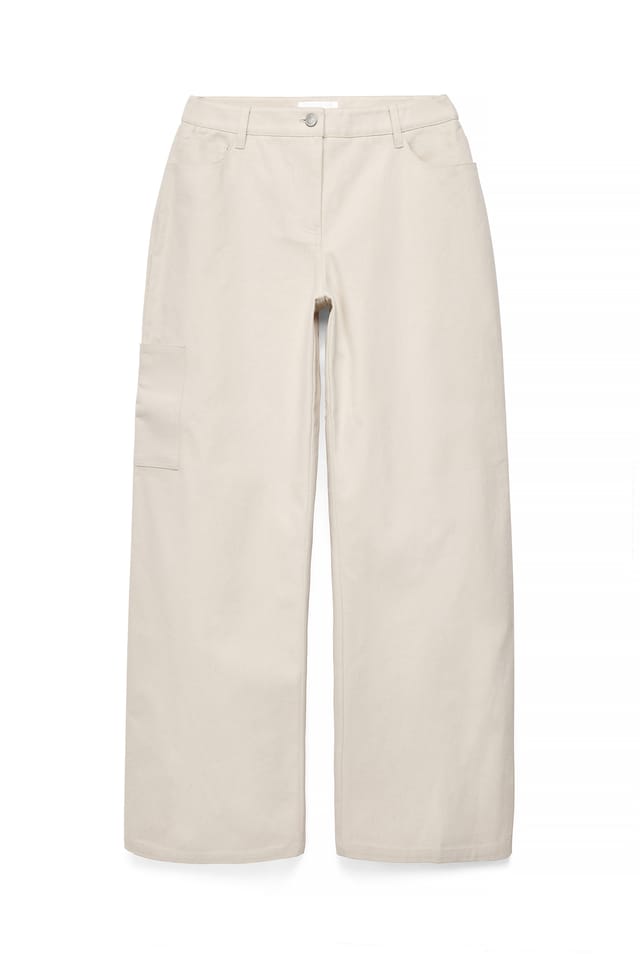 Offwhite Vaqueros oversize de corte ancho