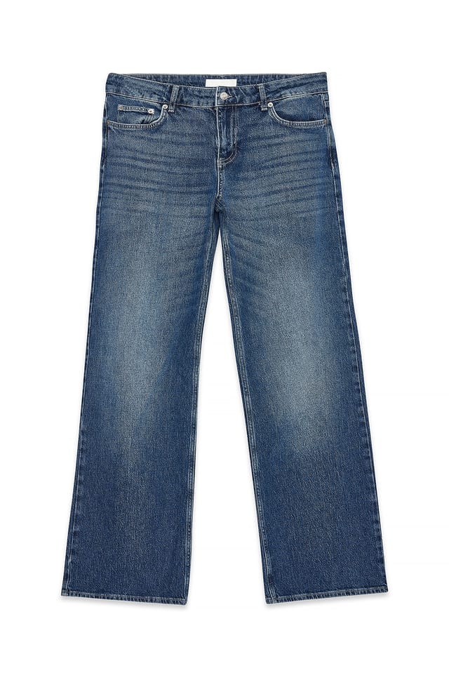 Dark Blue Low Waist Jeans