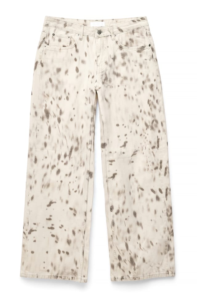 Print Bedruckte Jeans mit mittlerer Taille