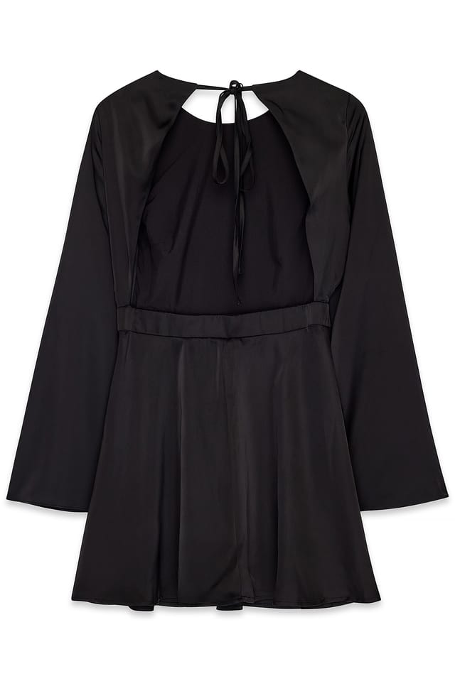 Black Kleid mit offener Rückenpartie