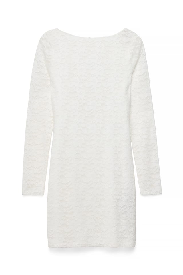 White Open Back Mini Dress