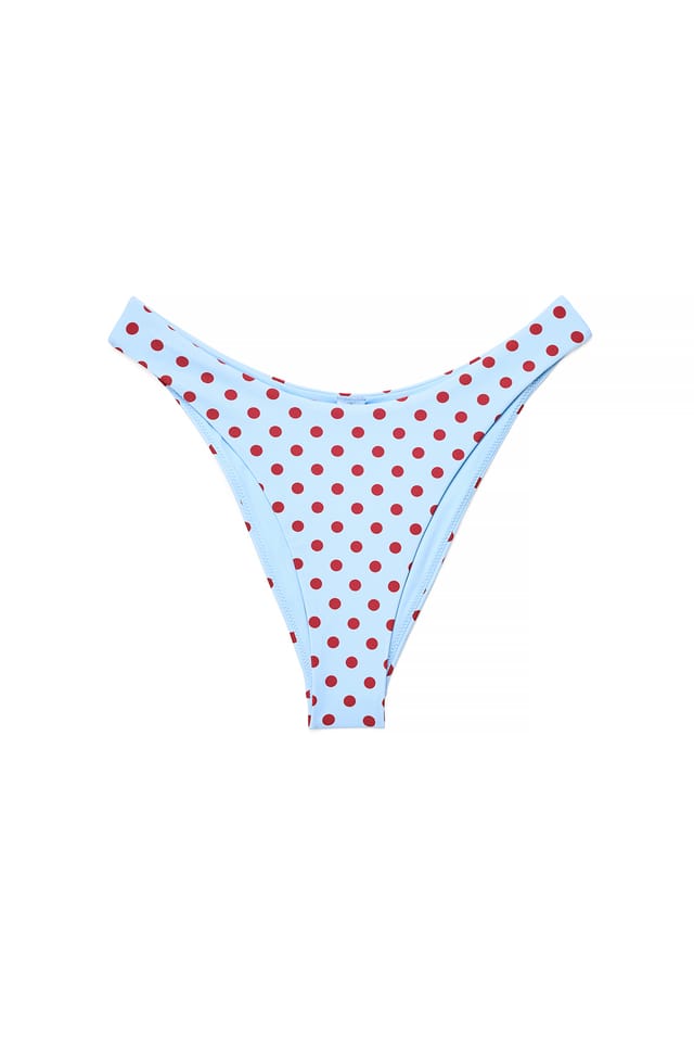 Dots Bikinitruse med V-form og trykk