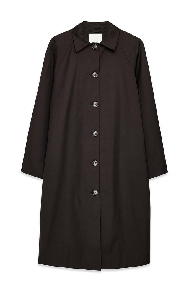 Brown Trenchcoat mit Raglanärmel