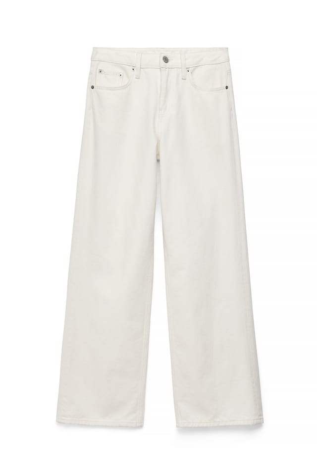 White Studio lage halfhoge losse jeans