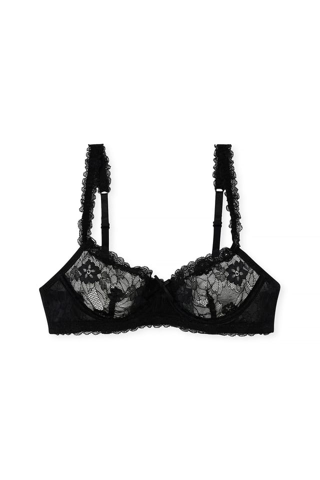 Black Underwired Lace Bra