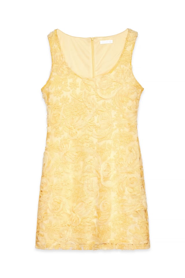 Yellow Robe courte structurée